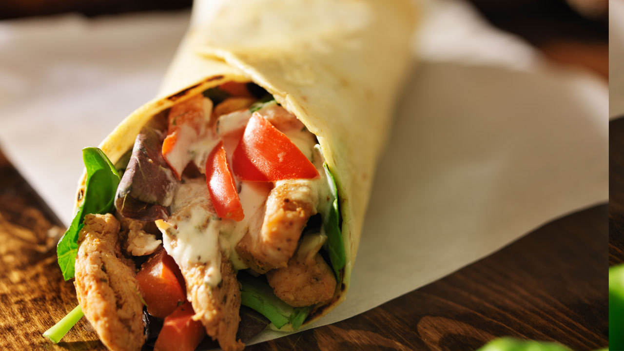 Sweet Chilli Chicken Wraps
