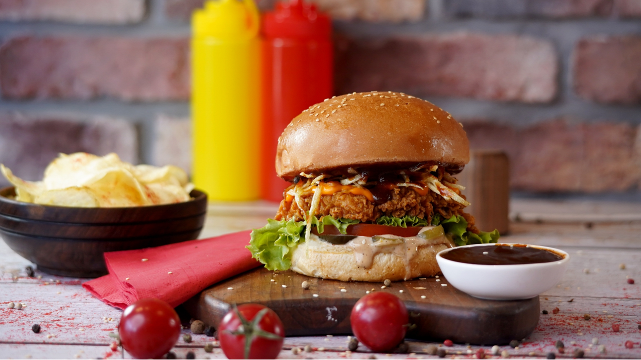 Whopping Cajun Chicken Burger