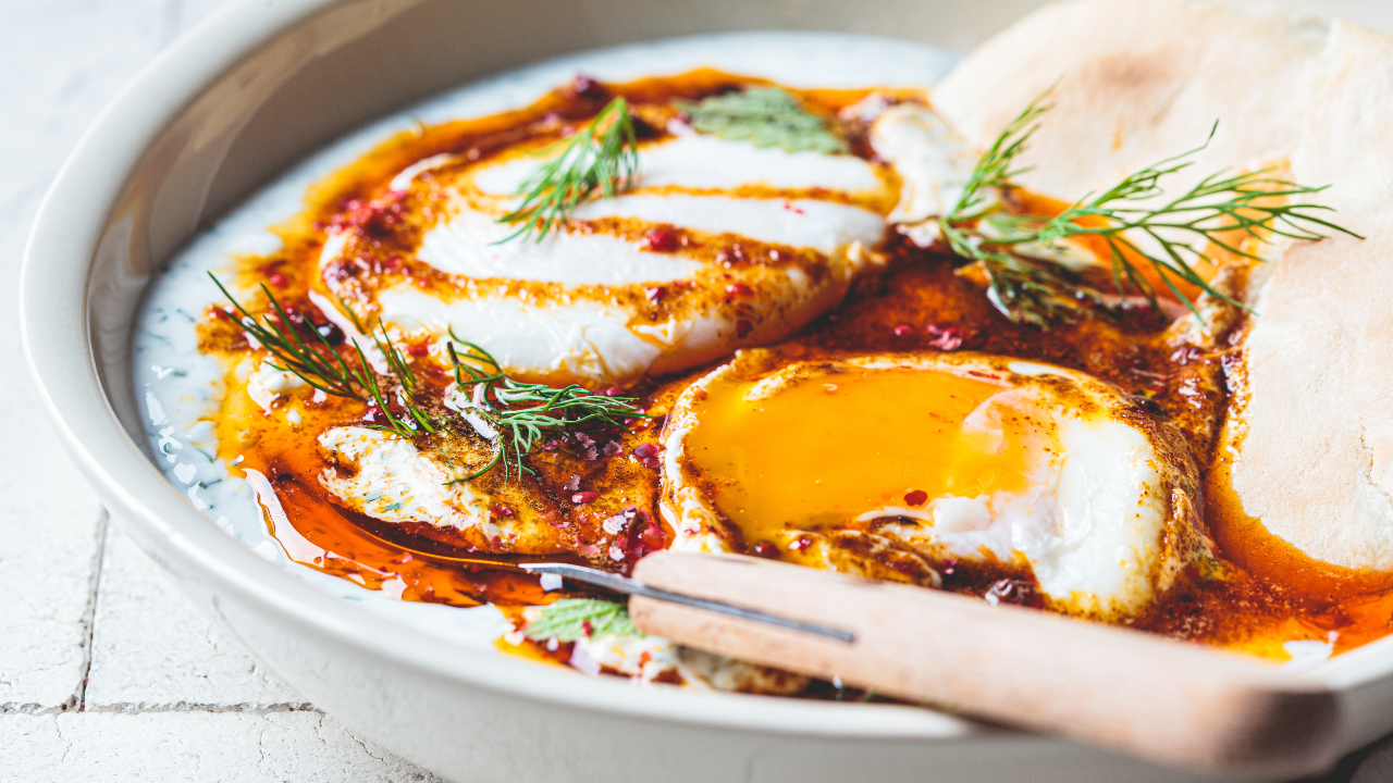 Turkish Style Eggs with Dukkah