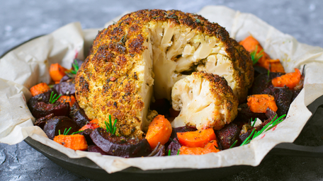 Whole Roast Harissa Cauliflower