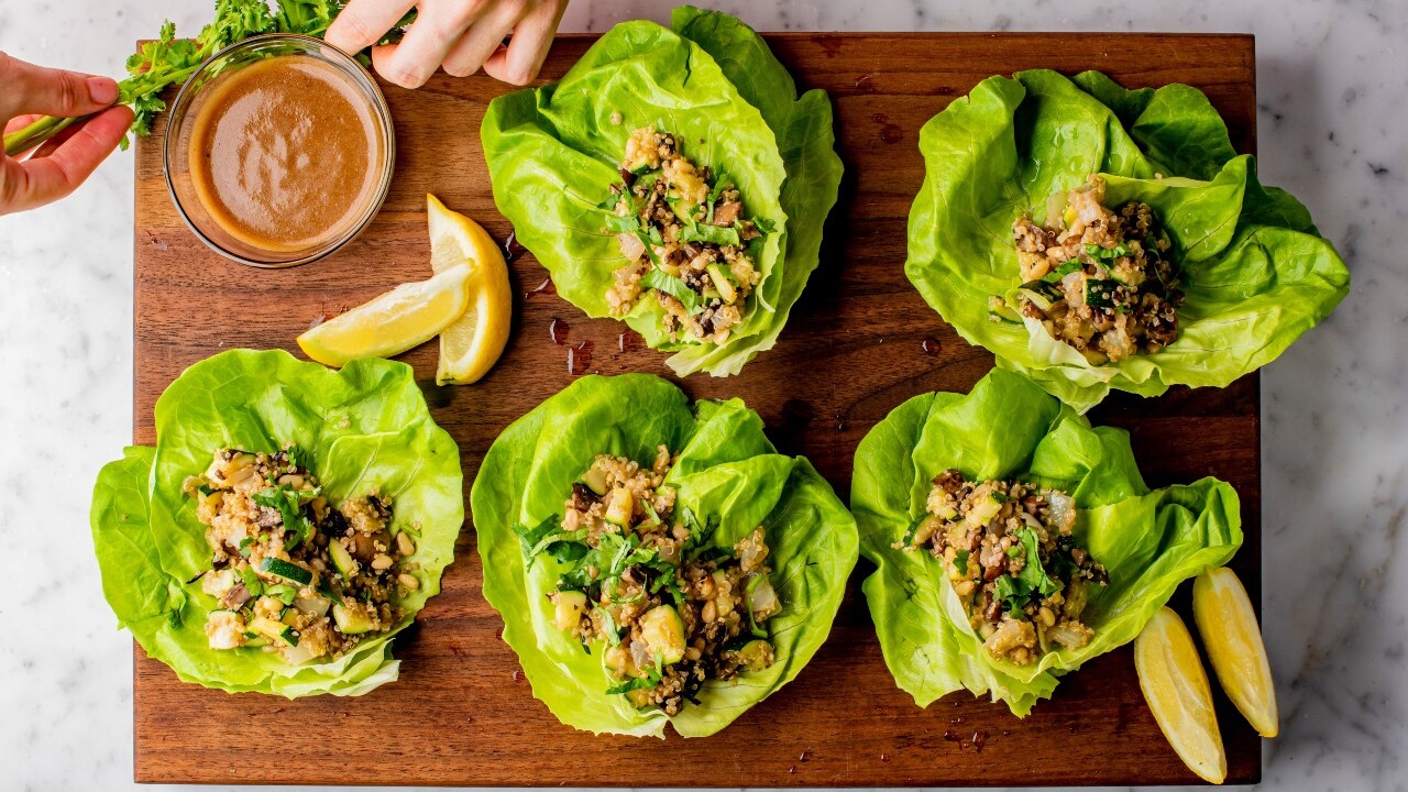 Thai Chicken Lettuce Wraps