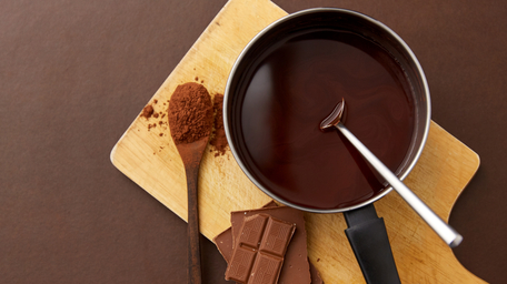 Chocolate Orange & Coconut Ganache Pots with Olive Oil and Sea Salt Toasts