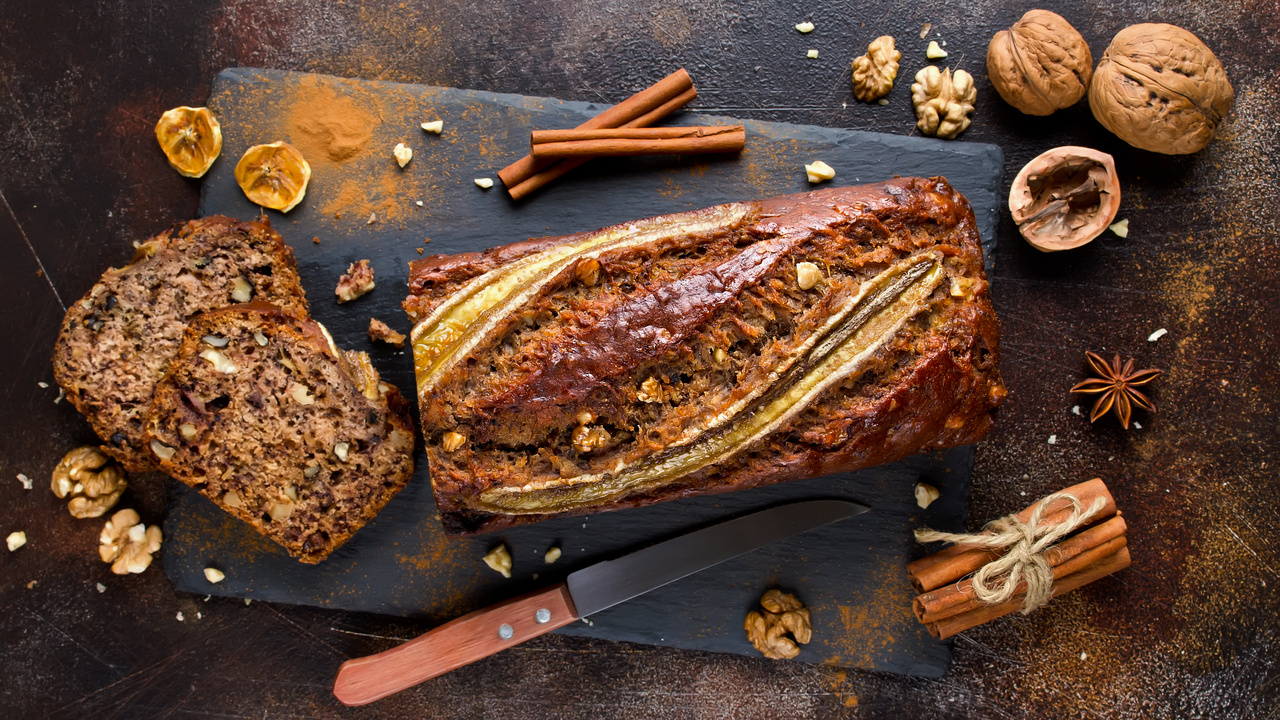 Freshly Milled Walnut Banana Bread (Refined Sugar-Free)