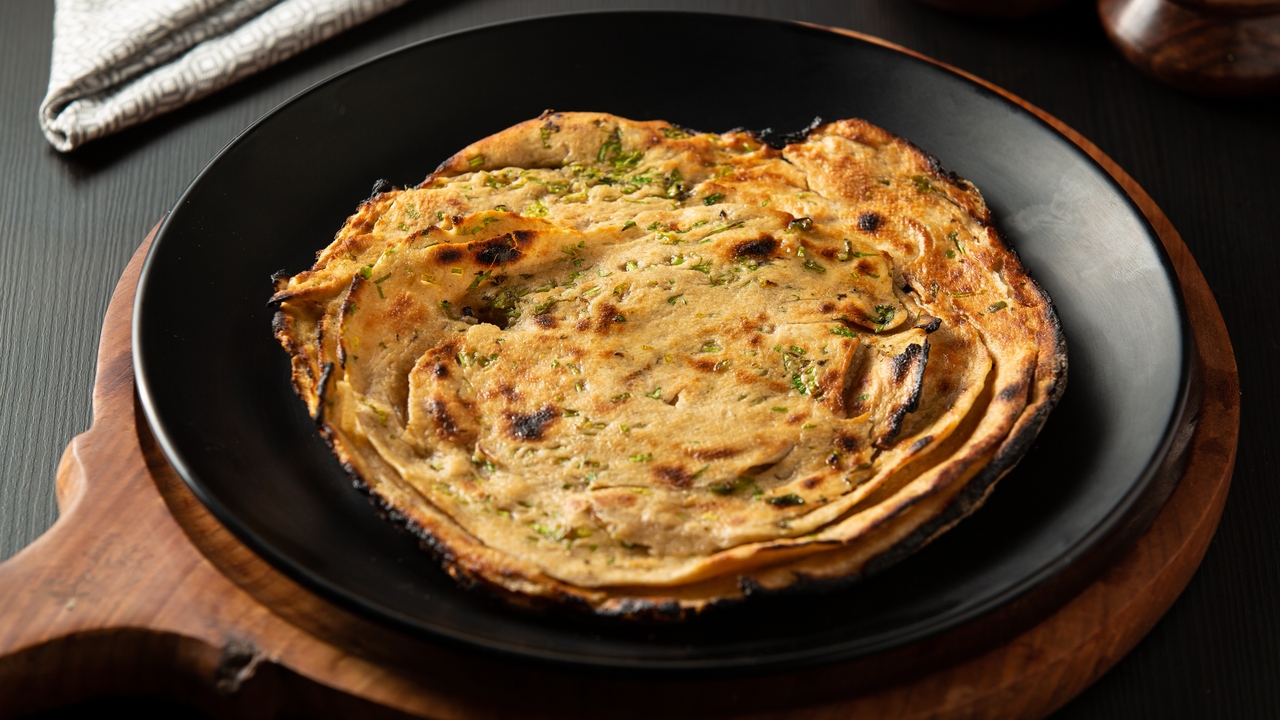 Tandoori Style Vegetable flatbread with coconut