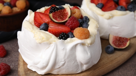 Brown Sugar Pavlova with Summer Fruits  