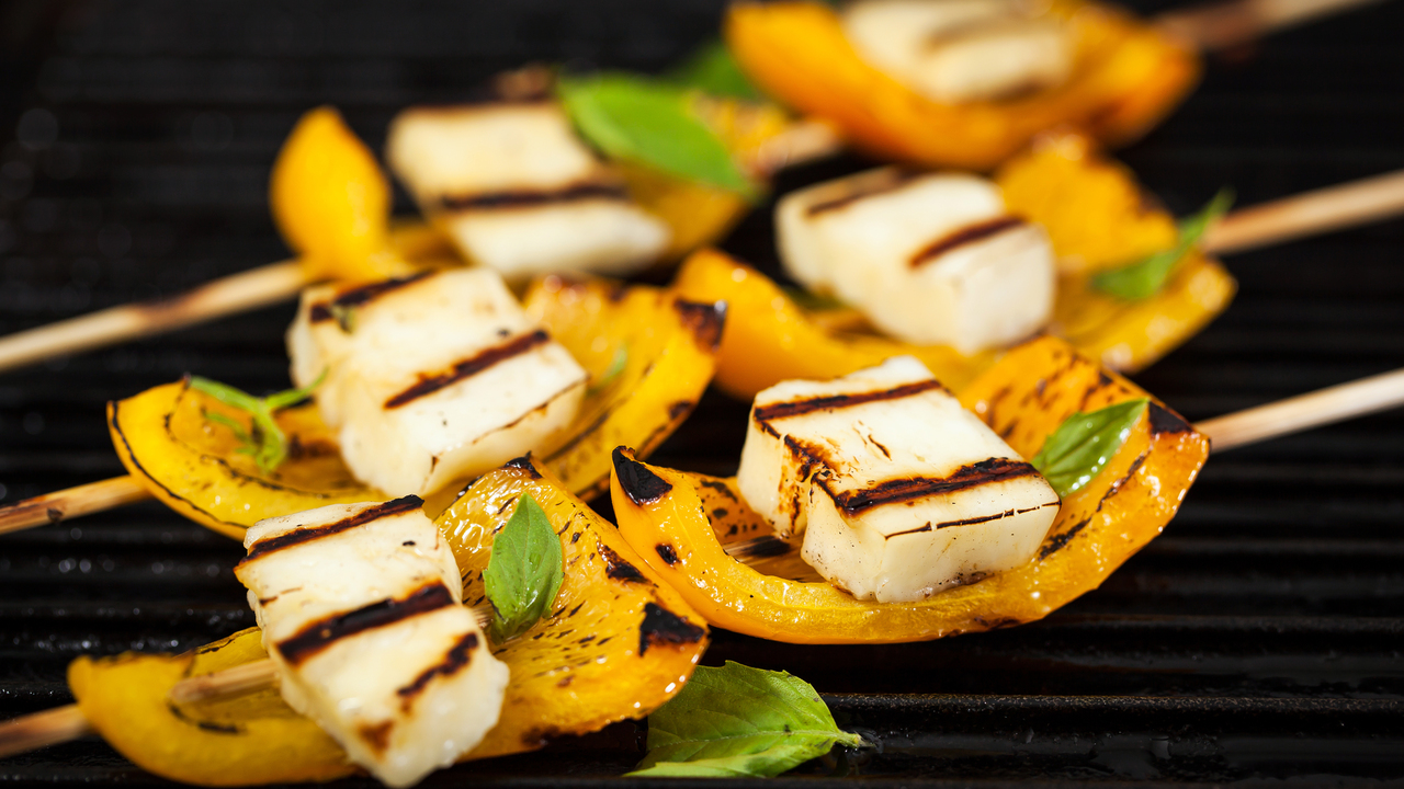 BBQ Peppers and Halloumi