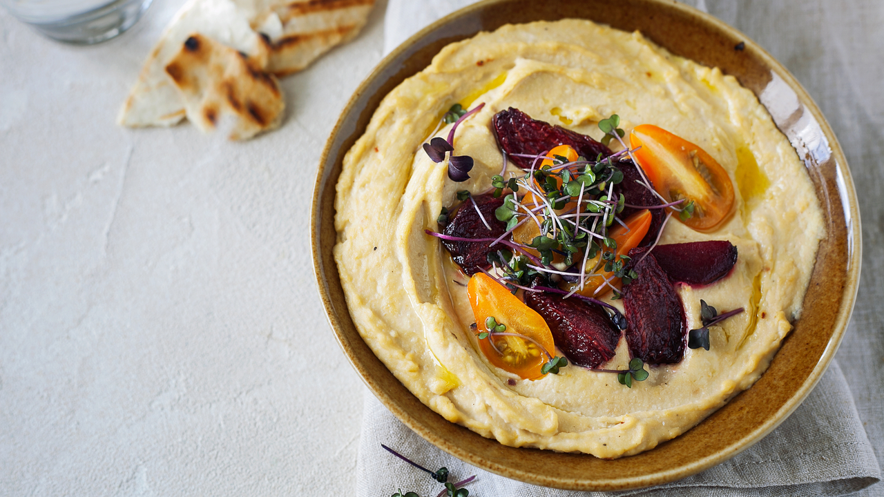 Loaded Roast Veggie Hummus
