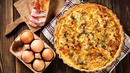 Traditional Irish Bacon & Mature Cheddar Quiche 