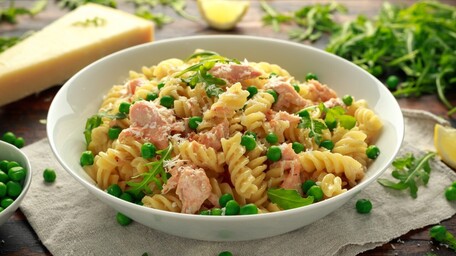 Conchiglie Pasta with Creamy Smoked Salmon & Asparagus