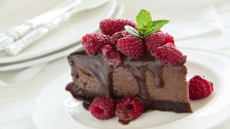 Plant-Powered Mint Choc Chip Cheesecake