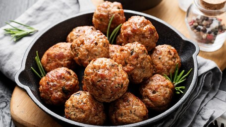 Spiced Turkey and Courgette meatballs