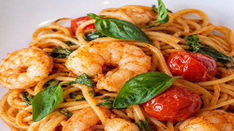 Wild Prawn & Melting Tomato Linguini
