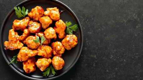 Korean-Style Sticky Cauliflower