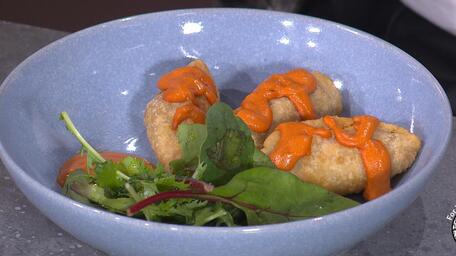 Deep Fried Fataya with Domoda Sauce