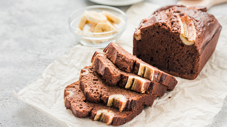 Chocolate Banana Cake with Peanut Butter Cream Cheese Frosting