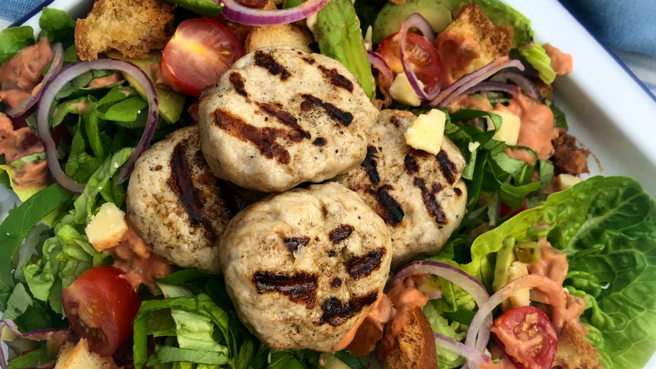 Turkey Burger Salad
