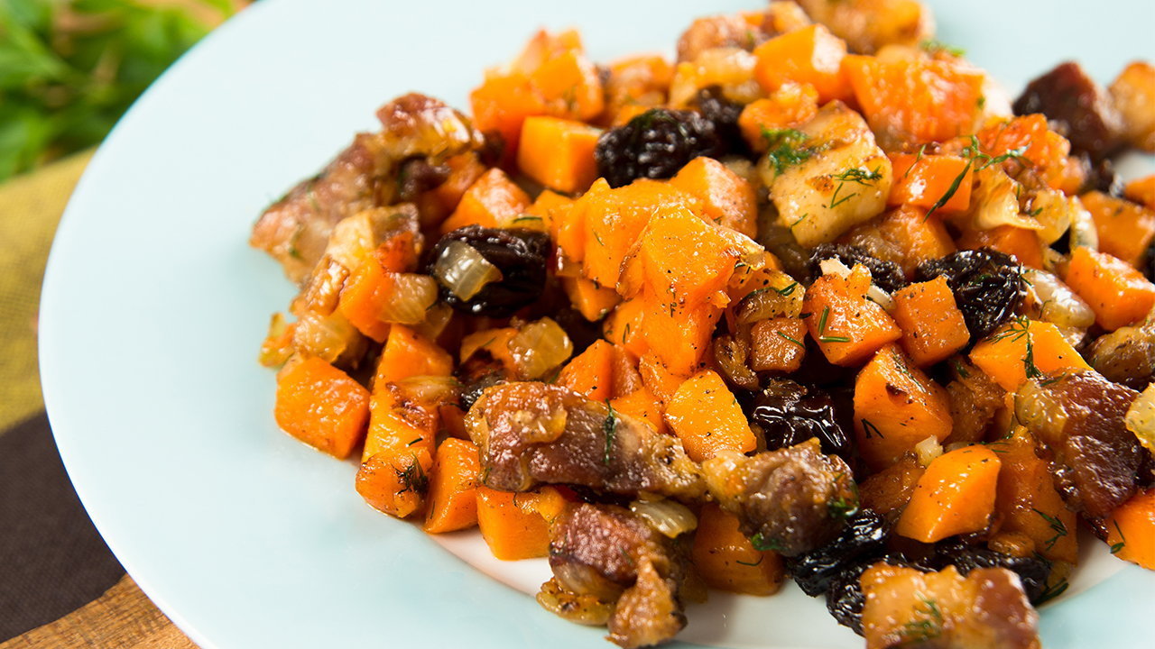 Roast Pumpkin Barlotto with Coolattin Cheddar