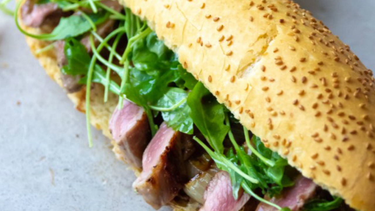 Lamb Steak Sandwich