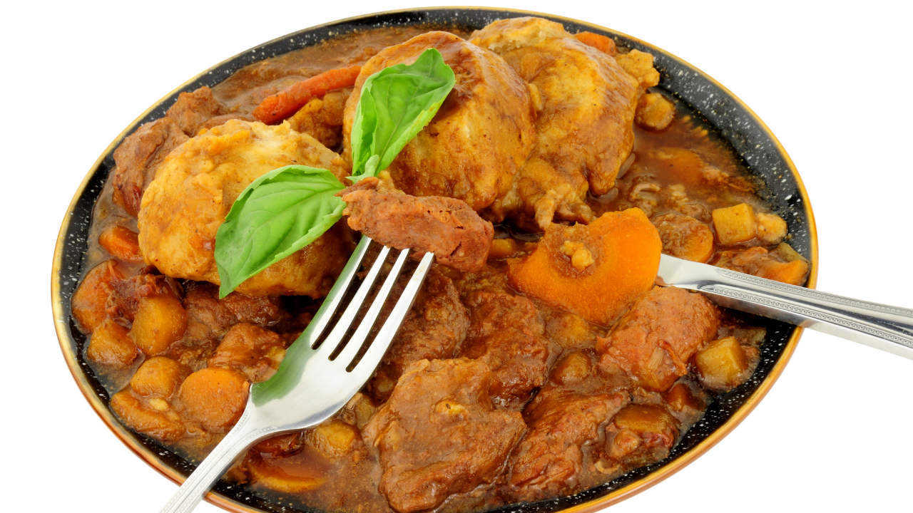 Joe's Winter Warming Irish Cheddar Topped Beef and Vegetable Stew