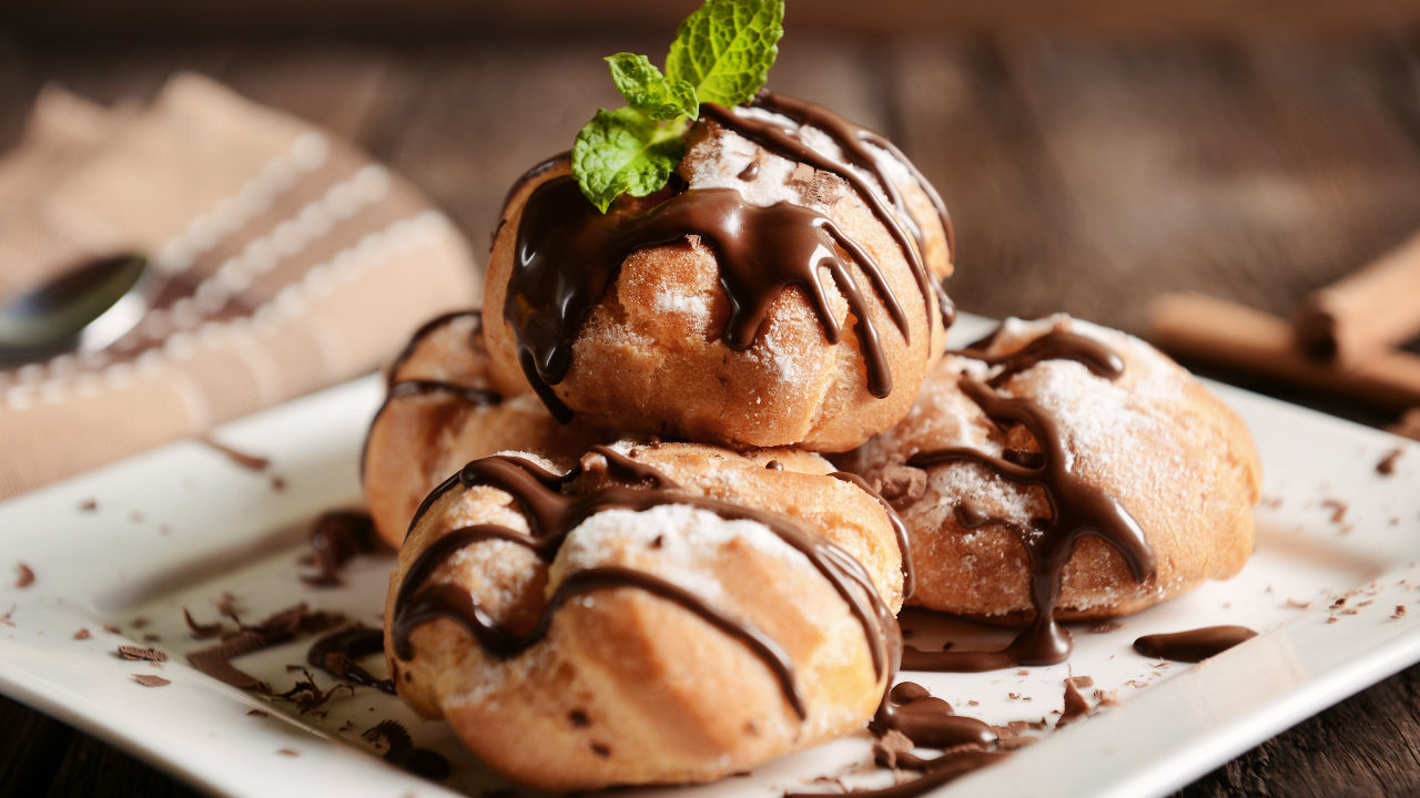 Profiteroles & Chocolate Sauce