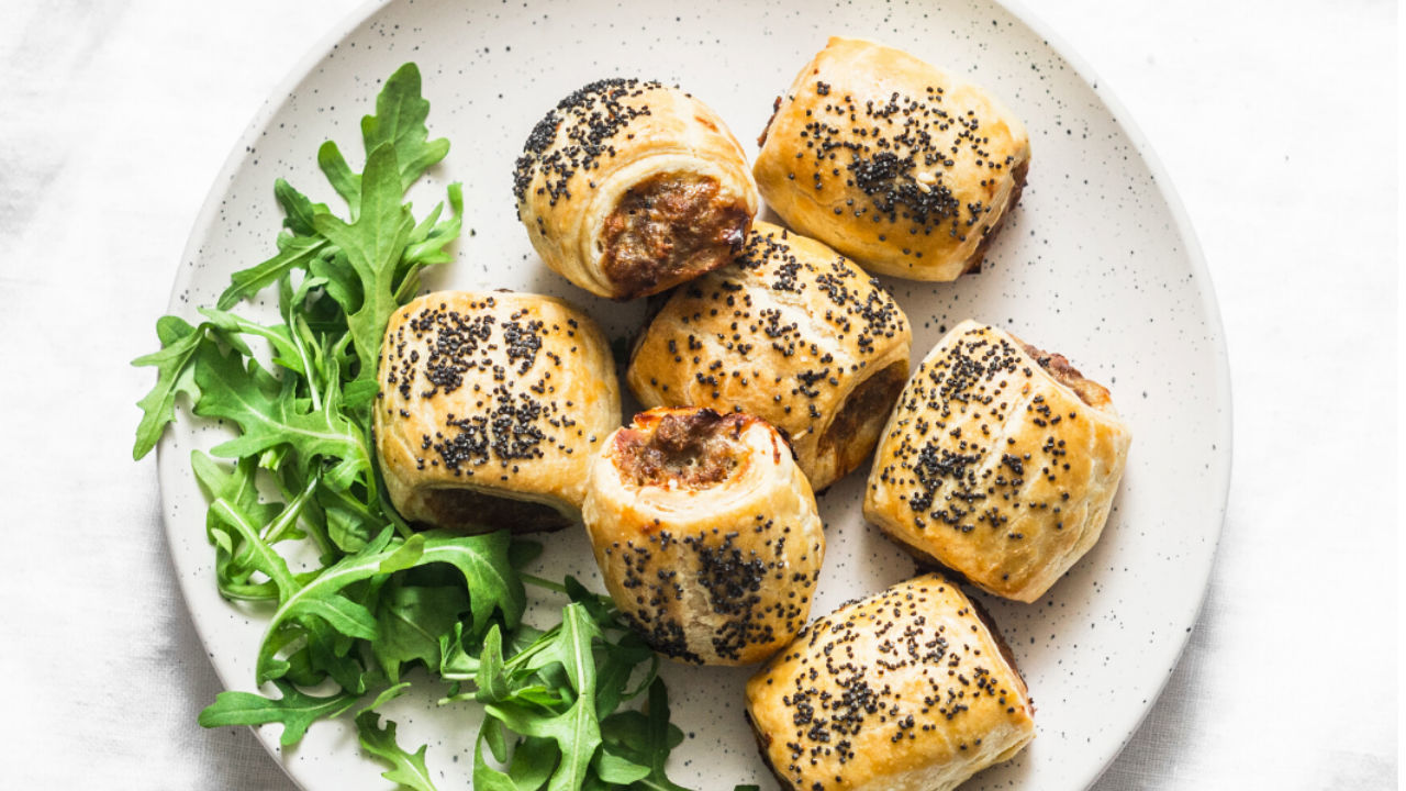 Festive Sausage Roll Canapés