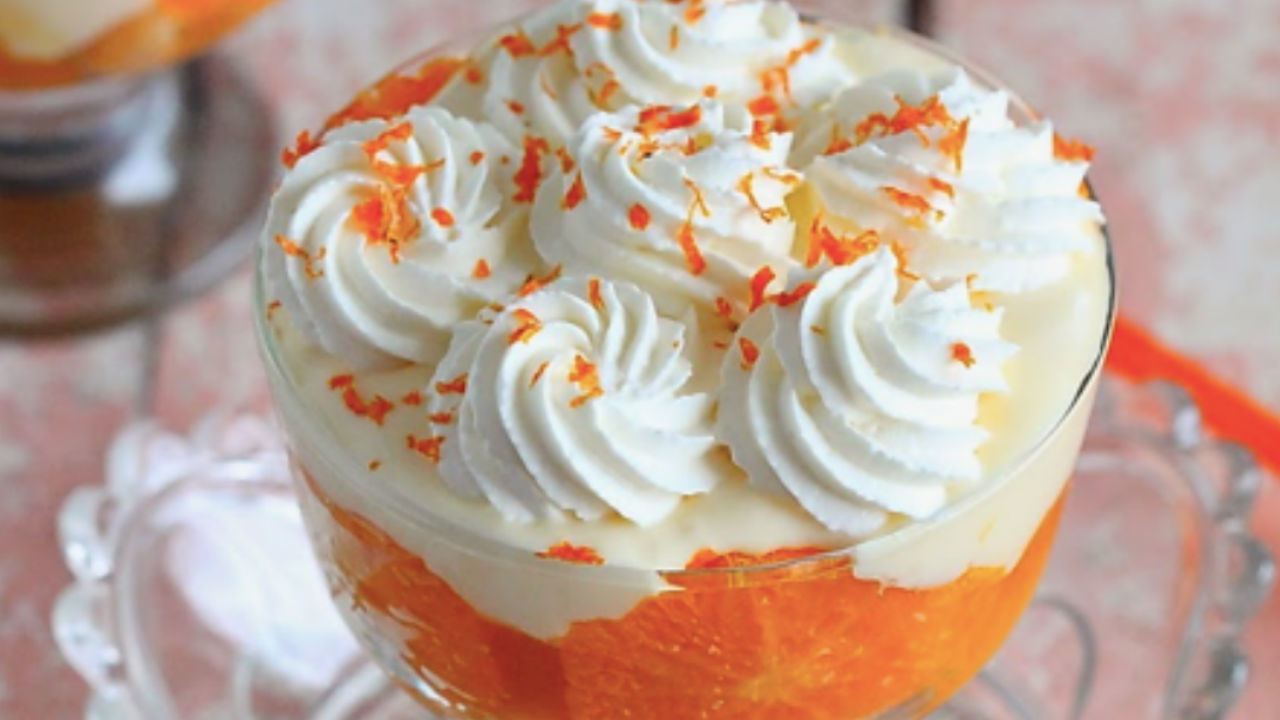 Passionfruit and Clementine Trifle