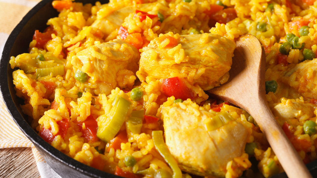 Spiced Chicken Paella