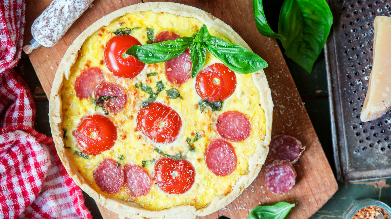 Leek Chorizo And Goat’s Cheese Tart
