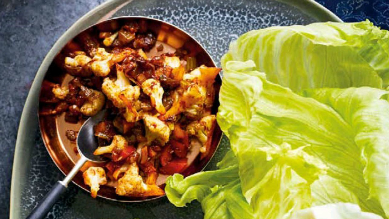 Spiced Cauliflower & Cashew Yuk Sung 