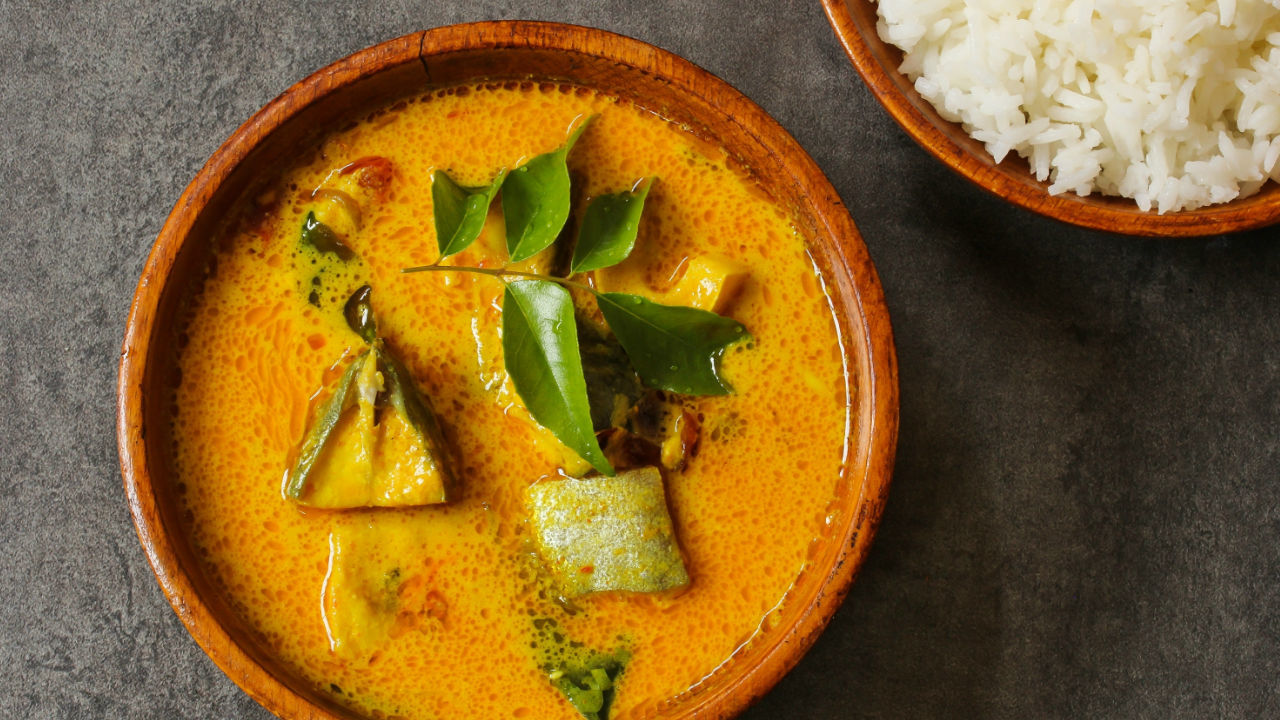 Mild Monkfish & Prawn Curry with Coconut Milk