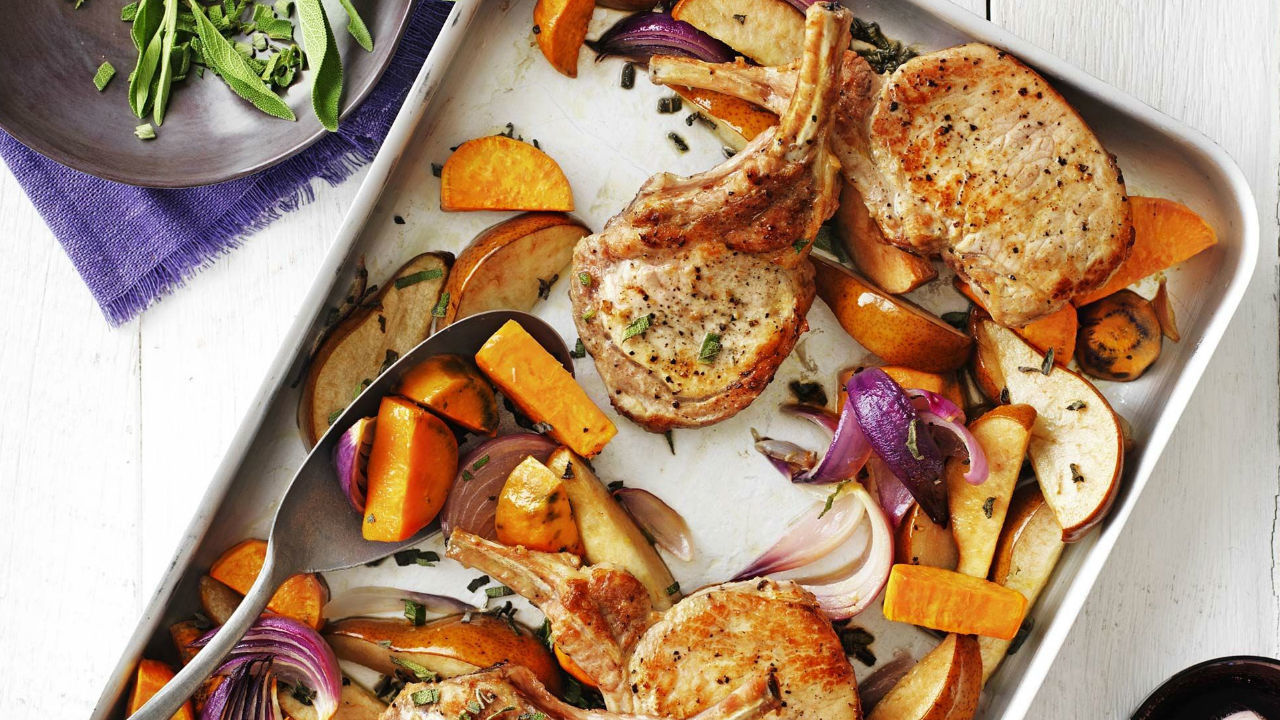 Parmesan Pork Traybake