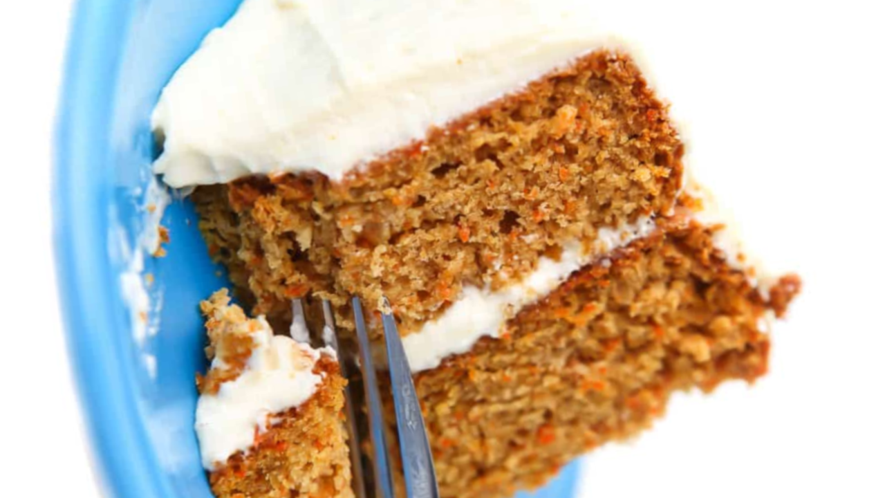 Walnut & Raisin Carrot Cake with Homemade Frosting