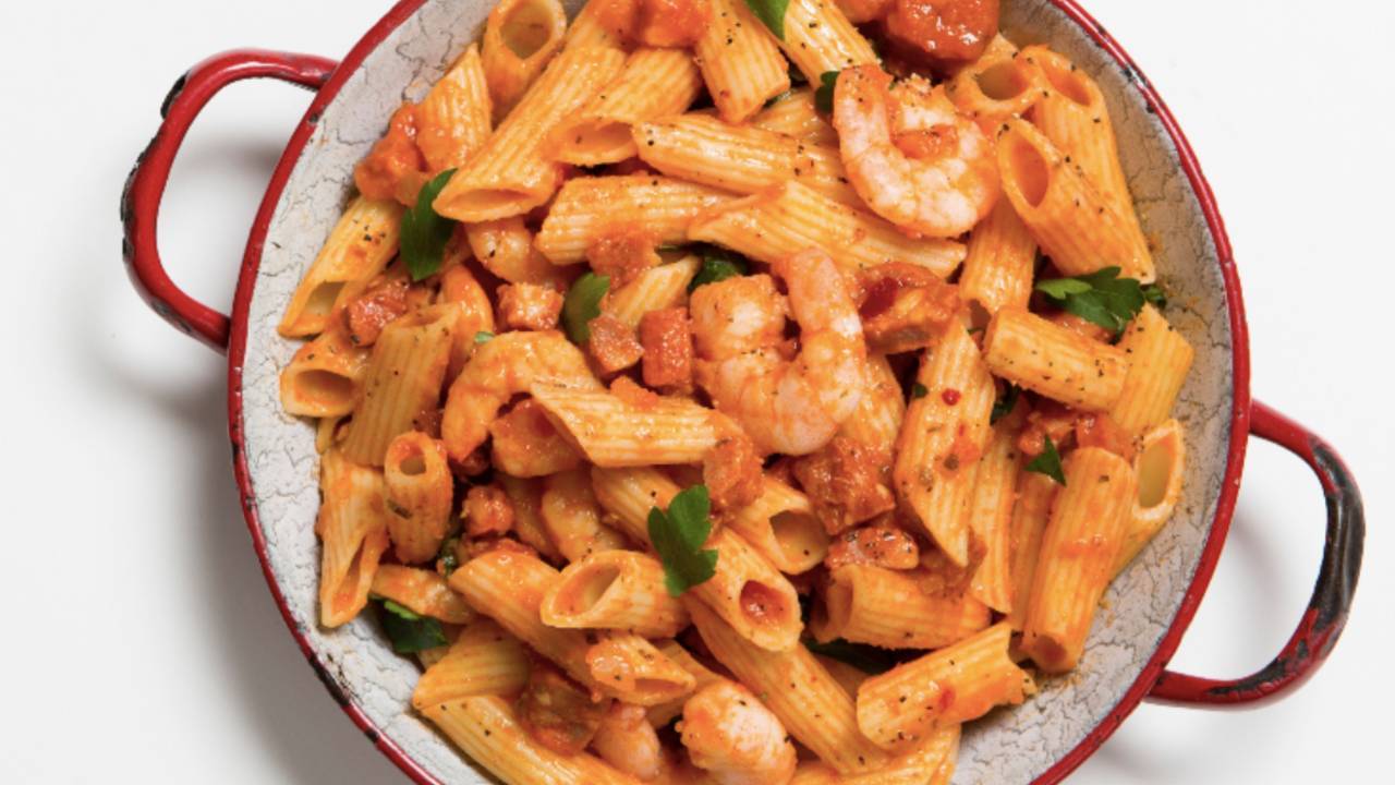 Chorizo and Tuna Linguine