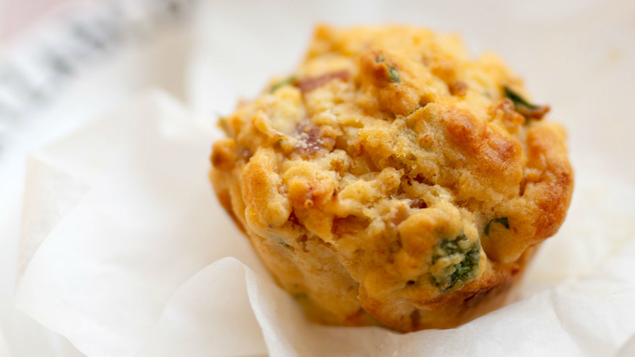 Ham, Cheese and Tomato Relish Muffins