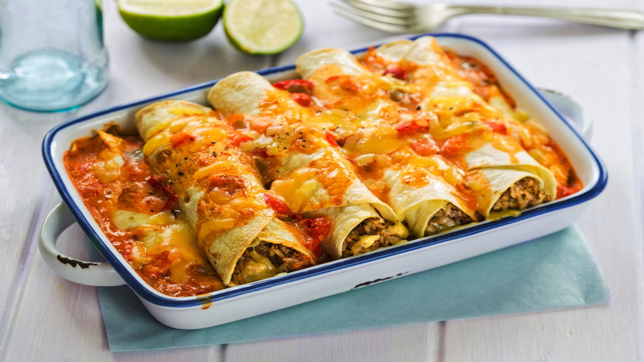 Cheesy Beef Enchiladas