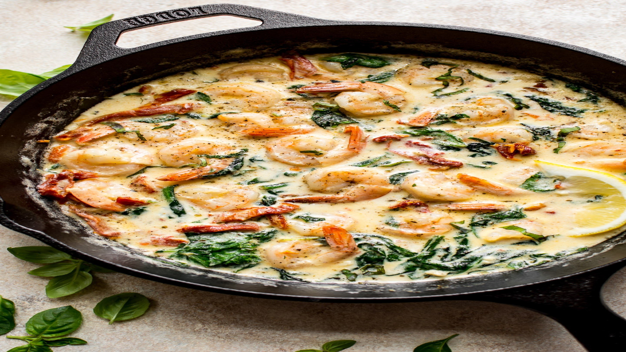 Tuscan Creamy Garlic Prawns Recipe