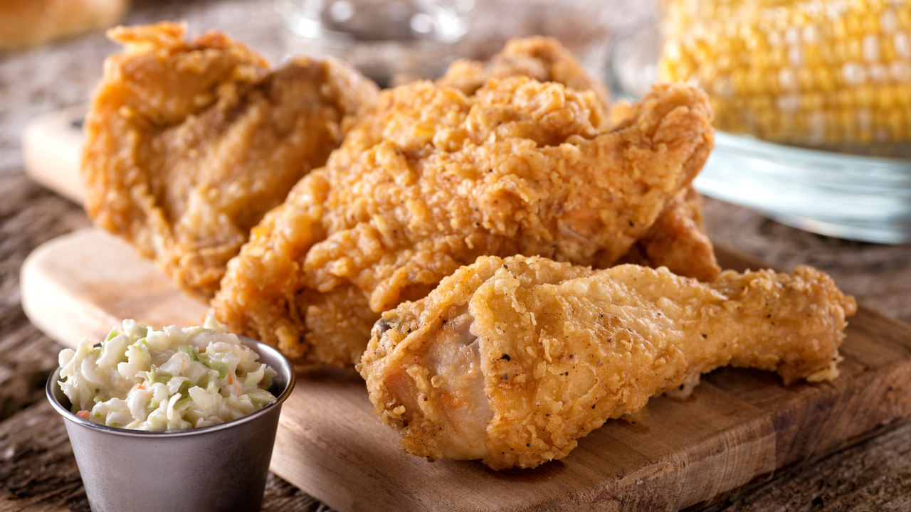 Southern Fried Chicken, Warm Chorizo Potato Salad and Garden Herbs