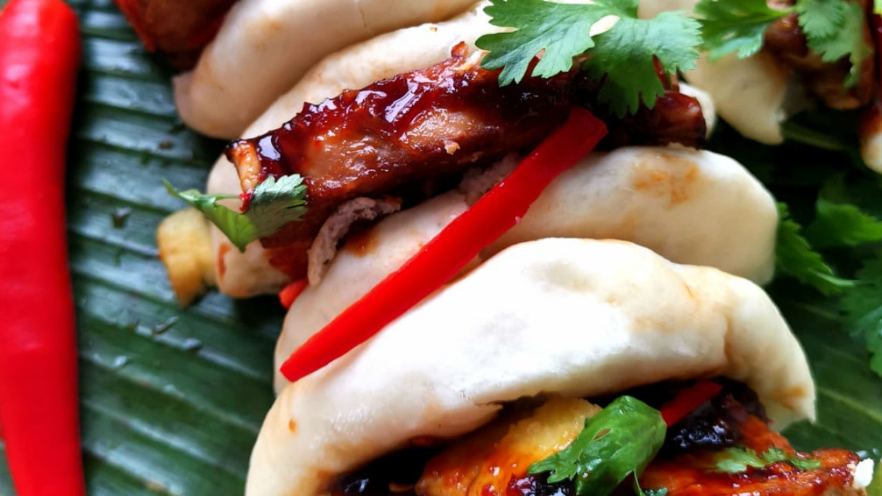 Pork & Sesame Steamed Bao