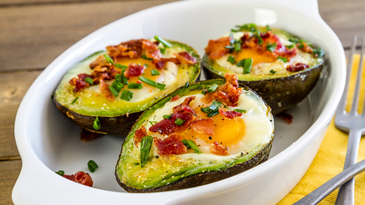 Avocado & Bacon Egg Cups