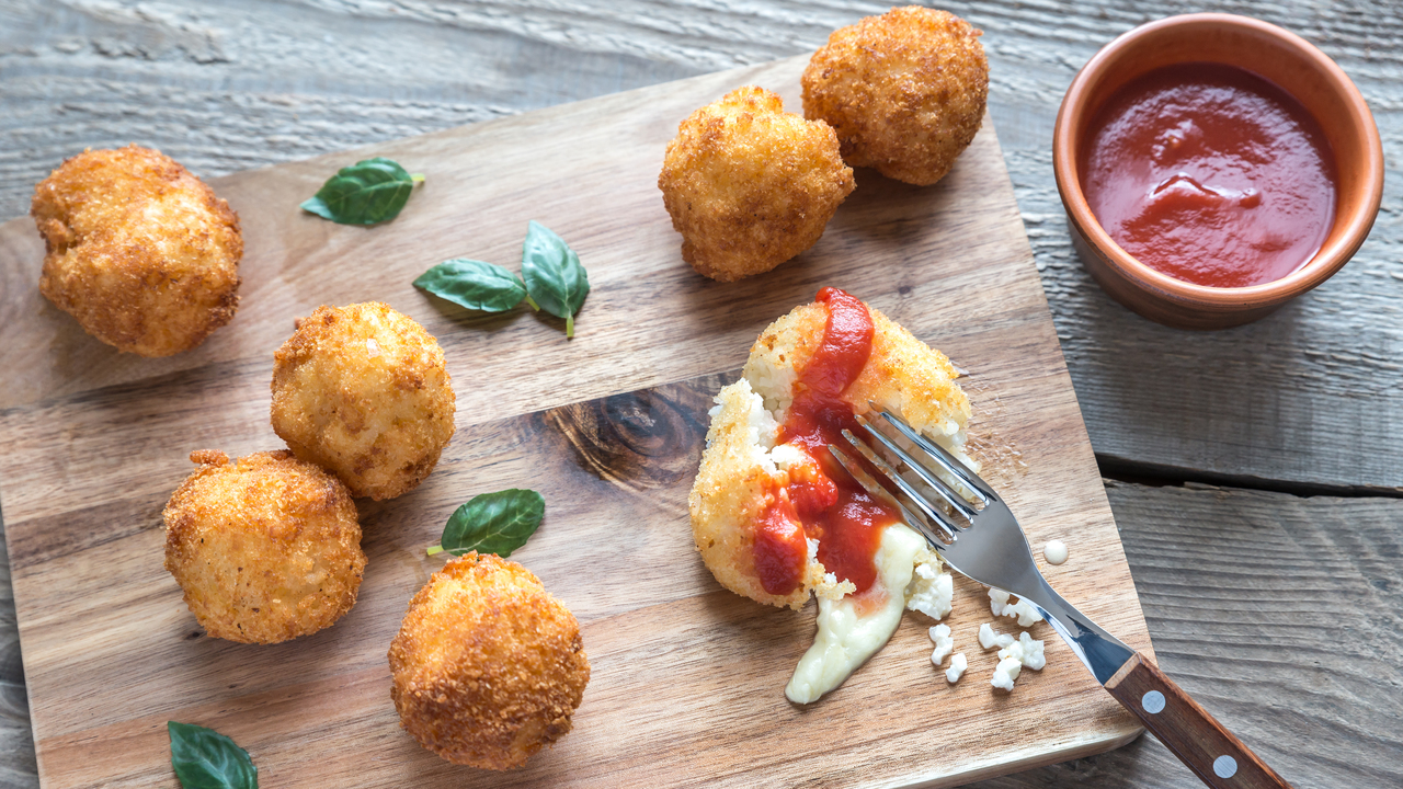 Goats Cheese, Basil & Sundried Tomato Arancini