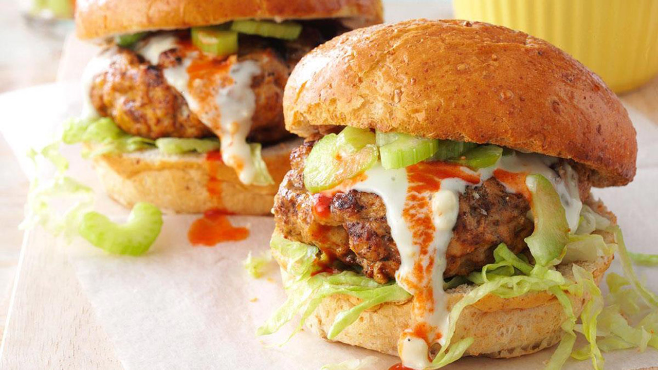 Red Hot Turkey Burgers