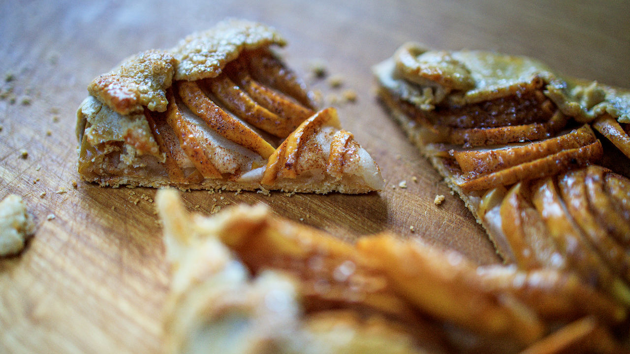 Apple and Blackberry Galette