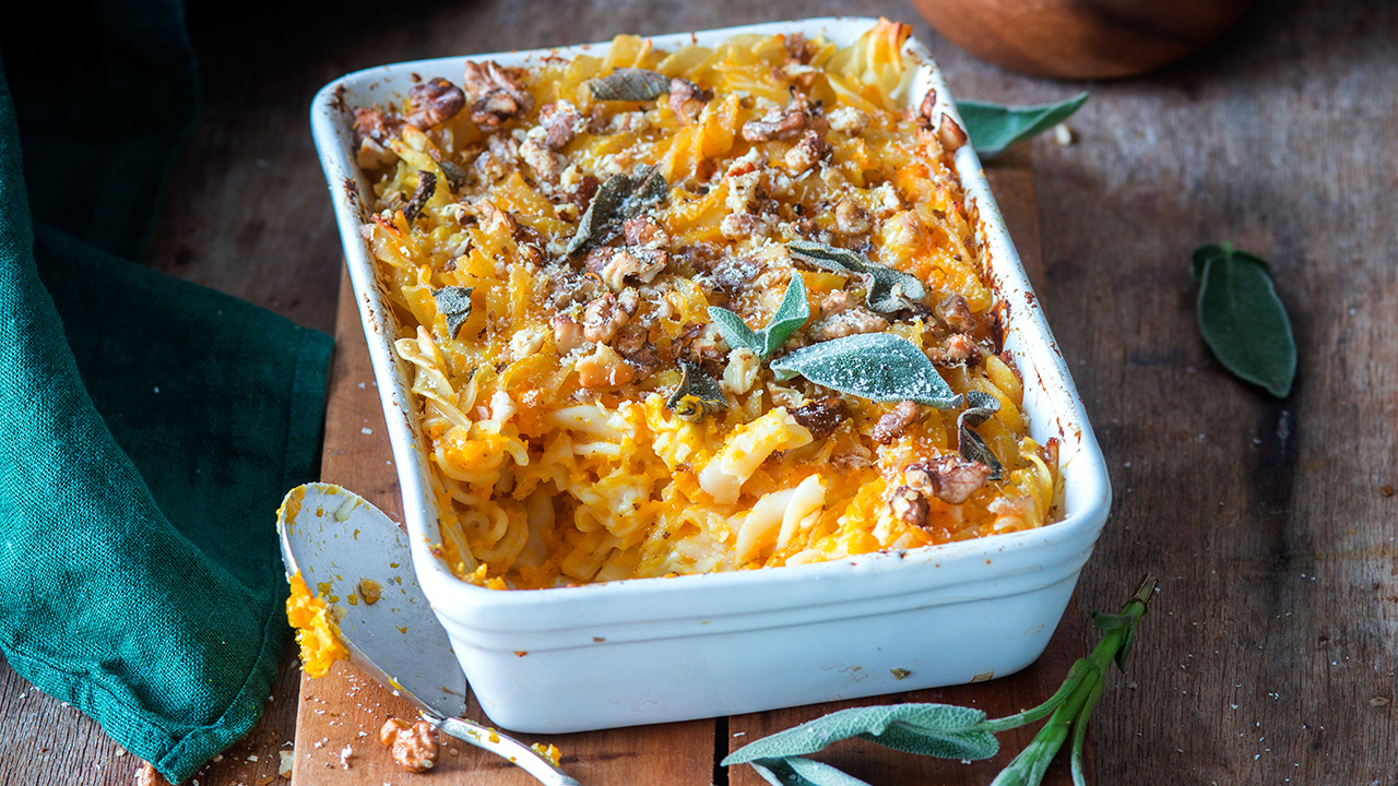 4-Cheese Pumpkin Pasta Bake