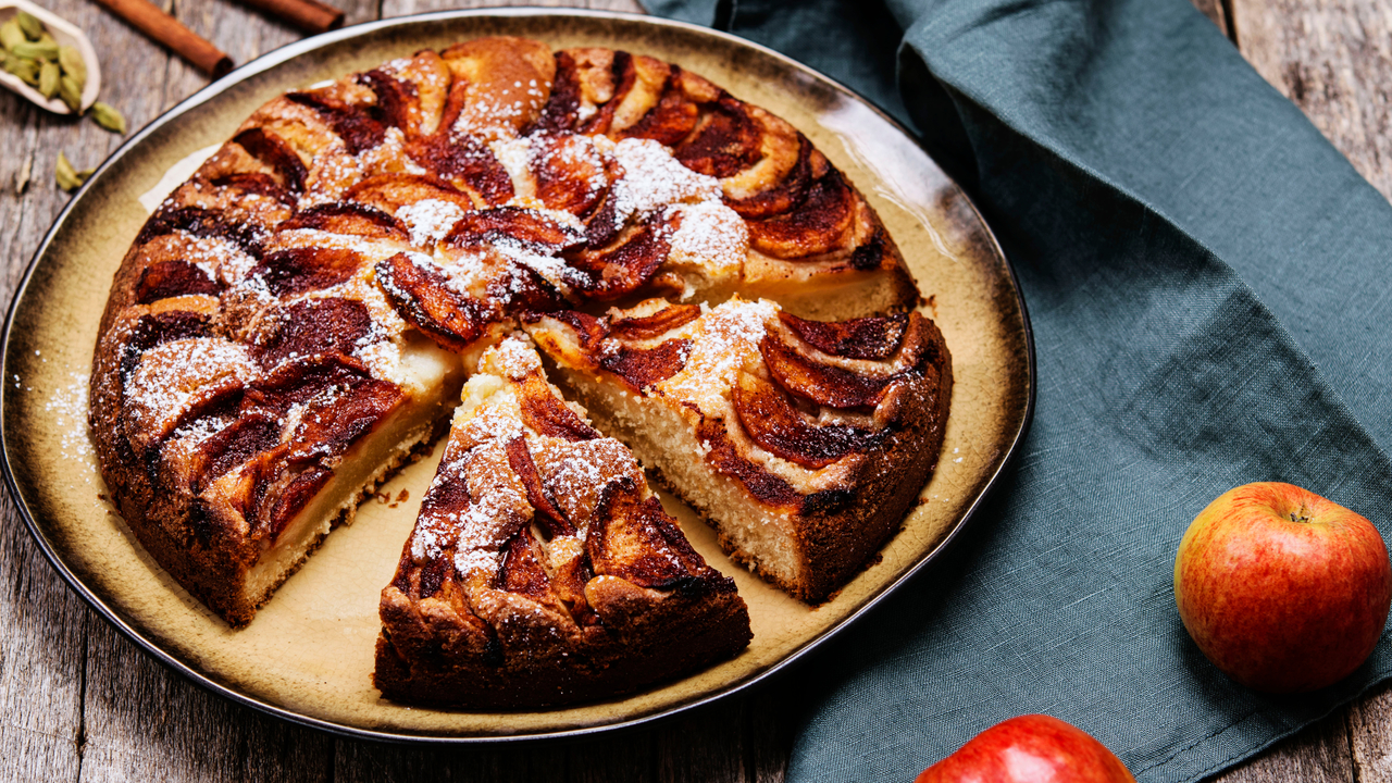 Erica’s Sticky Apple & Cardamom Cake