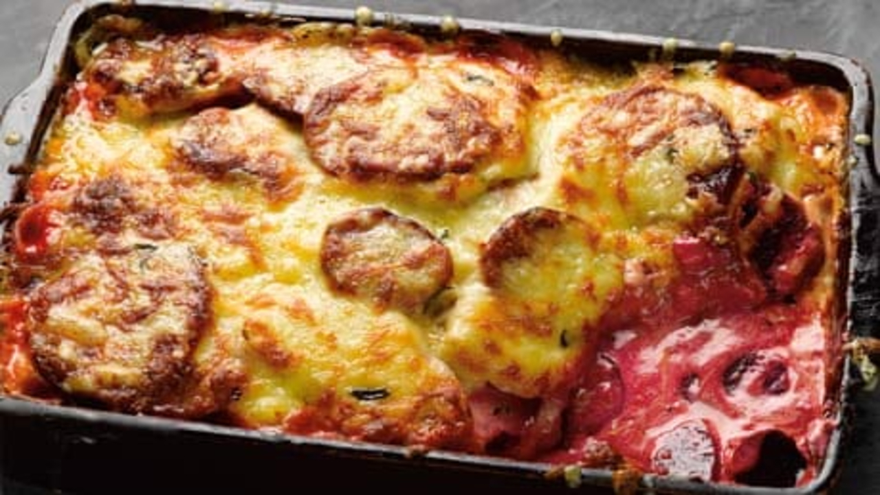 Beetroot & Celeriac Oat Gratin