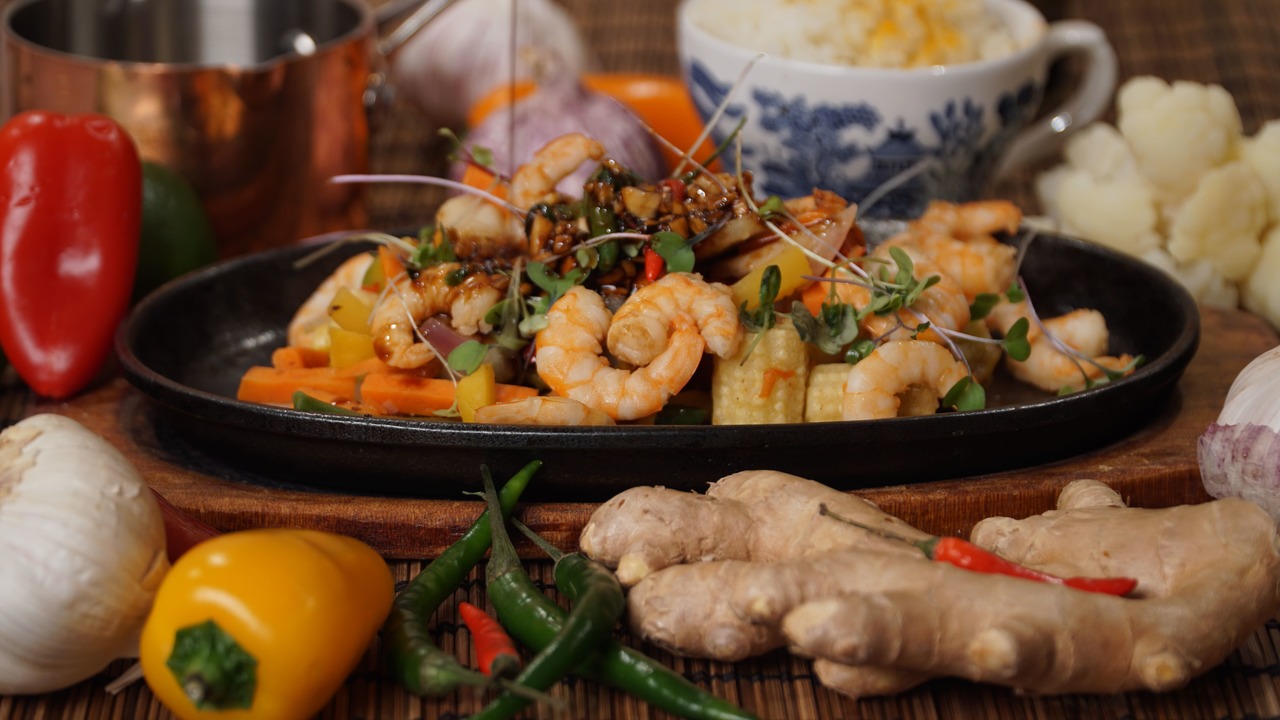 Green Isle Asian Style Prawn Stir Fry