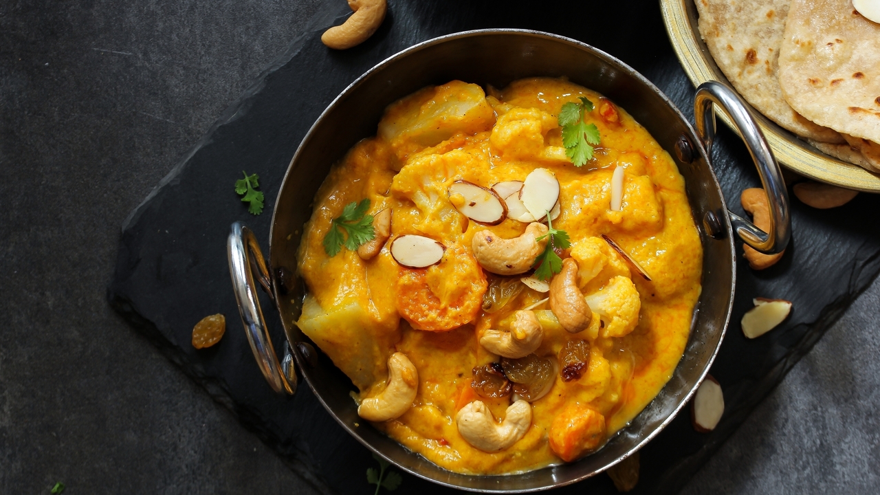 Simon&#39;s Monkfish Korma, with Green Lentils & Baby Potatoes