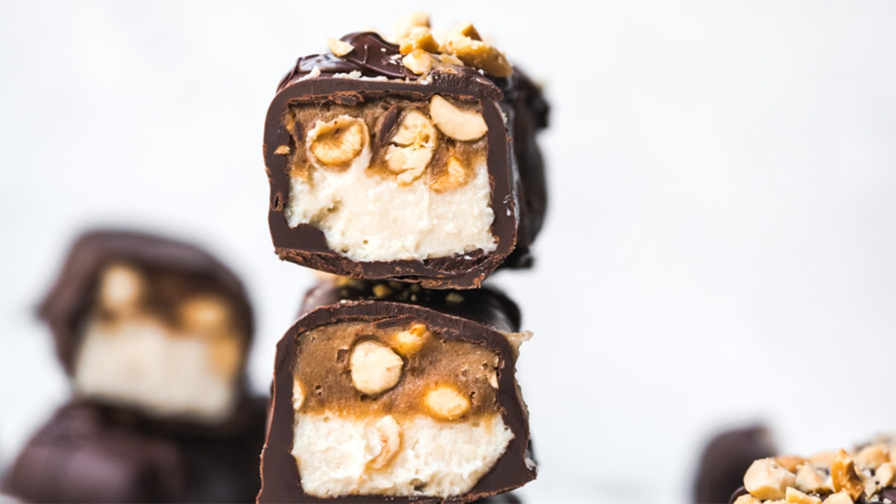 Homemade Snickers Bars
