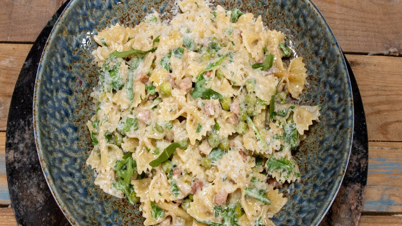 Pea & Pancetta Summer Pasta