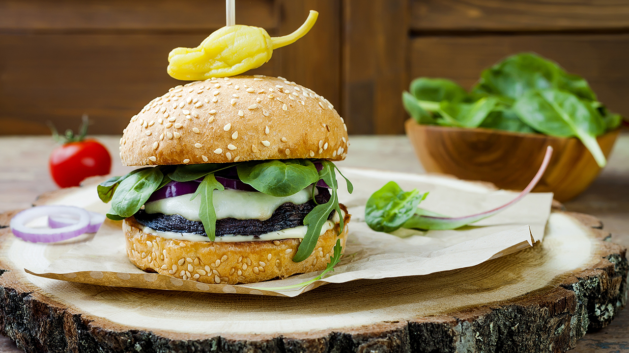 Portobello & Barley Burger